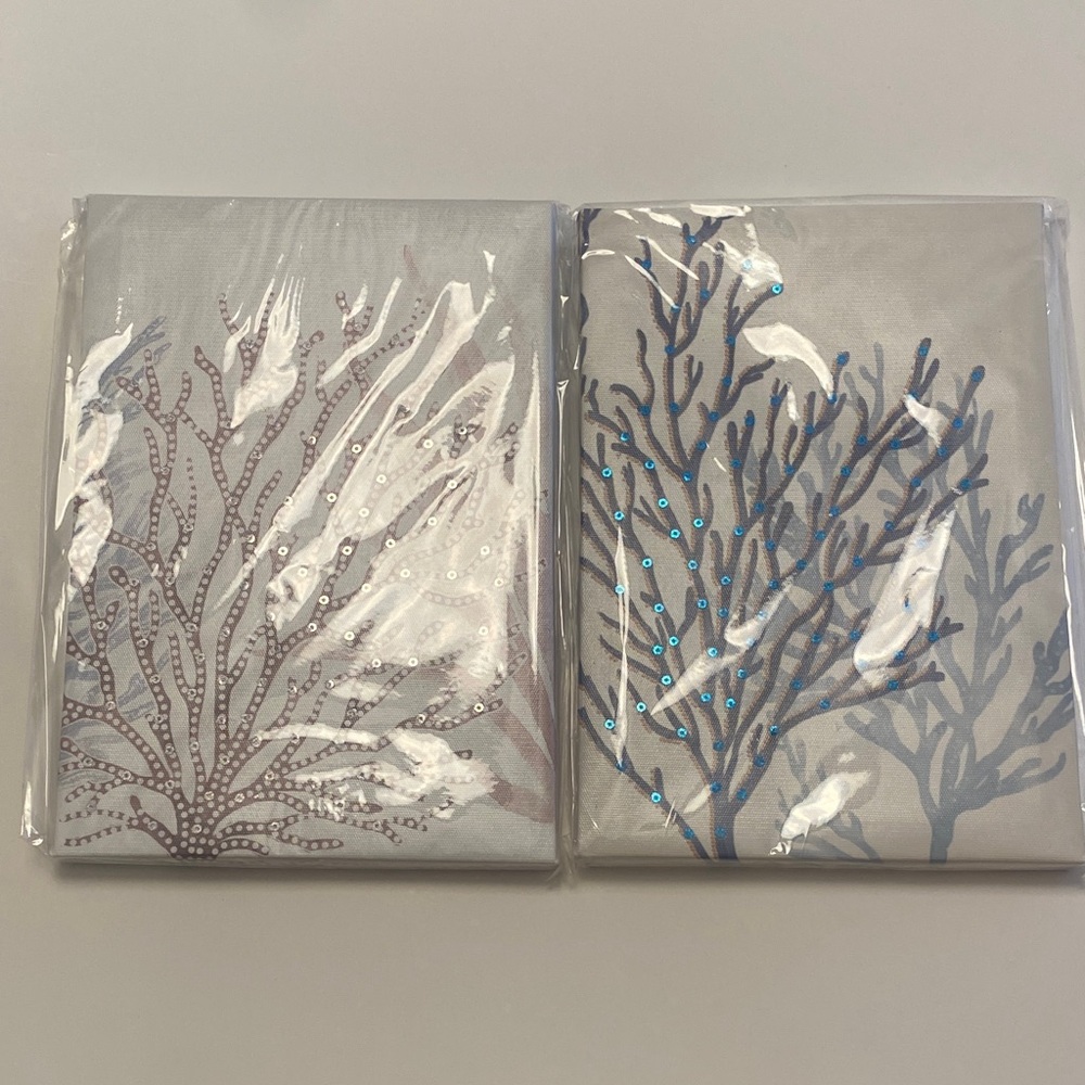 Elegant Coral print with Sequence Wall Art